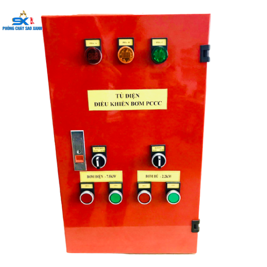 Tủ điều khiển bơm PCCC - Tổng Kho PCCC - Công Ty TNHH Phòng Cháy Sao Xanh